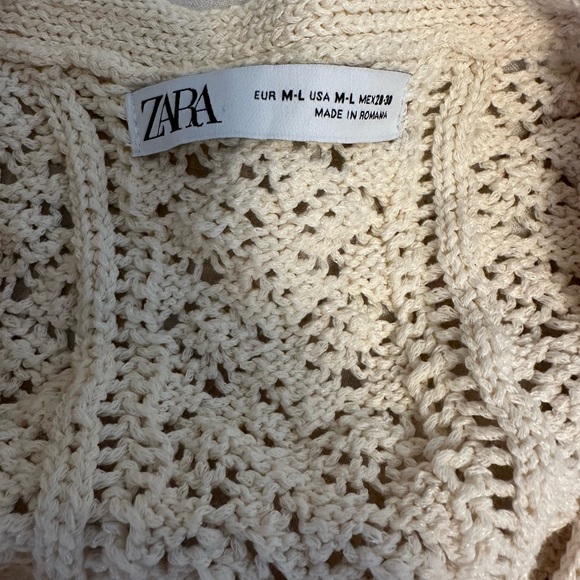 Zara chunky over sized beach sweater with side tie detal - Picture 6 of 8